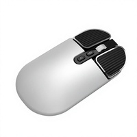 Souris sans fil argentée métallique, entrée vocale 120 langues, souris gamer rechargeable avec molette métallique OEM