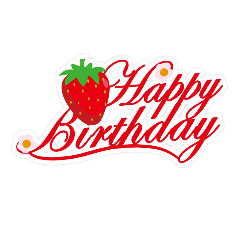 Décoration de gâteau rouge, grand format