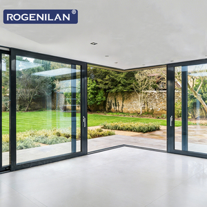 Puerta Corredera de Patio con Acristalamiento de Aluminio Resistente a Huracanes ROGENILAN, Puertas Correderas y Abatibles de Doble Vidrio para Exteriores - Product Image 3