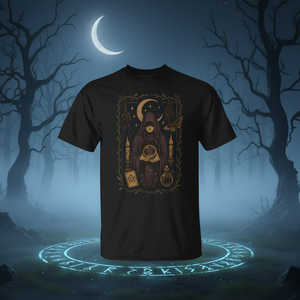 Camiseta Whimsigoth Witch Aesthetic Occult Mystic Crescent Moon - Product Image 3