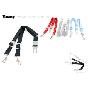Arnés de Seguridad para Mascotas Yommy, 50-70cm Ajustable, Cinturón de Seguridad para Perros con Doble Clip para Asiento de Coche - Product Image 1