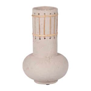 Vaso in ceramica testurizzata con design a corda, classico vaso per fiori per l'arredamento di soggiorno e camera da letto, stile boho. - Product Image 2