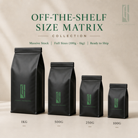 Sacs refermables en aluminium sur mesure, excellent rapport qualité-prix, avec fenêtre transparente avant et impression hélio, jetables, pour grains de café et aliments en conserve