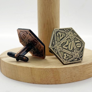 Nhà Sản Xuất Tùy Chỉnh Chất Lượng Cao Cổ Đồng Người Đàn Ông Khuy Măng Sét Với Của Bạn Nợ Biểu Tượng Kim Loại Thiết Kế Áo Sơ Mi Phụ Kiện Tay Áo Nút - Product Image 5