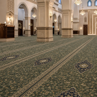 Tapis de prière musulman islamique de luxe, artistique et spirituel, en polyester, personnalisé, pour mosquée, usage commercial intérieur, Ramadan, vente en gros B2B