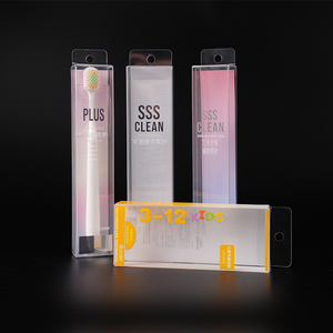 Scatola Trasparente in <span class=keywords><strong>PVC</strong></span> Riciclato con Foro per Appendere, per Confezionamento Spazzolini da Denti - Product Image 1