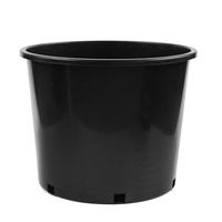 Pots de plantation en plastique noir pour la décoration de jardin et de maison, vente en gros, pots de pépinière de gallon pour plantes