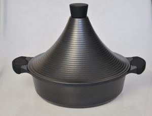 Tagine en aluminium moulé sous pression, marbre noir, revêtement antiadhésif, <span class=keywords><strong>grand</strong></span> granit marocain, <span class=keywords><strong>Tajine</strong></span> 28cm 32cm - Product Image 2