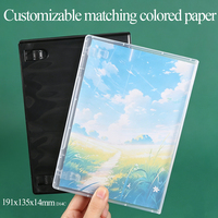 SUNSHING Estuche transparente de 14 mm para DVD, sin disco, estuches de almacenamiento múltiple para sellos de goma, troqueles, placas de gel, manualidades de plástico, caja para sellos de papel