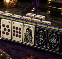 2026 Originality Ensemble de Mahjong Américain 160 Tuiles Acryliques Premium Thème Gothique Crâne d'Halloween Jeu de Table pour 4 Joueurs Prêt à Expédier