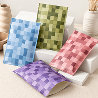 Sacs opaques imprimés sur mesure, pochettes à trois soudures latérales pour cadeaux de caisse, impression de logo à motif minimaliste
