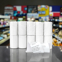Rouleau de papier thermique 57 x 40 mm personnalisé pour caisse enregistreuse, prix de gros, 65 g/m², noyau plastique unique, impression TPV