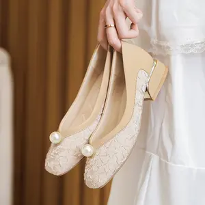 새로운 봄과 가을 프랑스 메리 제인 플러스 사이즈 여성 신발