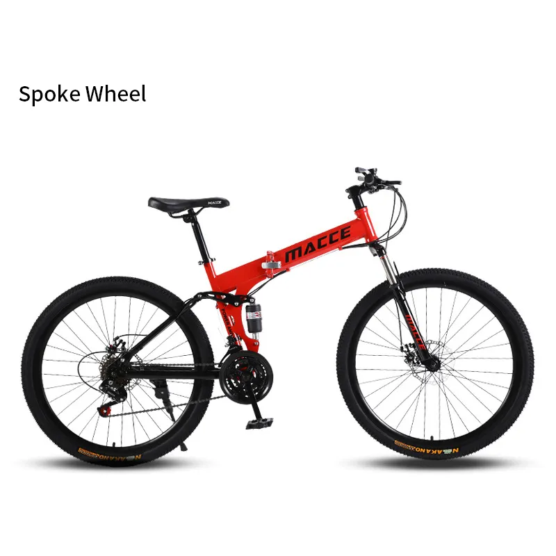 Wholesale folding 26 inch variable-speed shock-absorbing bike mountain disc brake student mountain bike