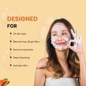 เจลล้างหน้ามะละกอ สารสกัดมะละกอ วิชฮาเซล กรดแลคติก - โฟมล้างหน้าทำความสะอาดล้ำลึกเพื่อผิวขาวกระจ่างใส สำหรับทุกสภาพผิว - Product Image 4