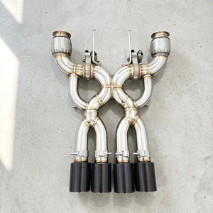 Sistema de escape de alto rendimiento, superventas, de acero inoxidable, tubo recto, Catback, para McLaren 720-765LT, sin válvula - Product Image 4