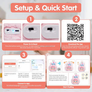 Peluche Intelligente IA ChatGPT Multilingue Compagnon Émotionnel IA Jouet Interactif Assistant d'Apprentissage Entraîneur de Mémoire - Product Image 3