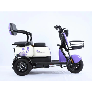 Scooter de Movilidad Eléctrico para el Hogar, Triciclo Eléctrico Pequeño de Tres Ruedas 48V600W para Adultos con Respaldo - Product Image 4