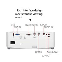 Projecteur Optoma UHD506 3400 lumens ISO, véritable 4K UHD DLP, pour home cinéma, jeux e-sport, petite salle de réunion, utilisation de jour