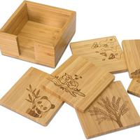 Tailai – sous-verres carrés en bois de bambou personnalisés, tapis pour bol, café, thé, tasses, tapis, sous-verres