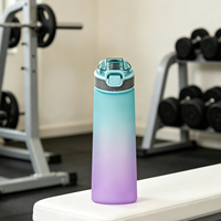 Bouteilles de sport sans BFA en Tritan+PP de qualité alimentaire, avec couvercle à ouverture rapide, paille intégrée, compatibles lave-vaisselle, pour le camping et la randonnée