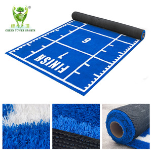 Gazon synthétique professionnel de 16 mm pour salle de sport avec numéros et logo de luge, ignifuge, pour piste d'agilité - Product Image 5