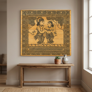 Tapiz Rectangular de Tela de Algodón Orissa con Estampado Tradicional para Colgar en la Pared, para Todas las Estaciones, para Sala de Estar Interior, Marca SSD Market - Product Image 4