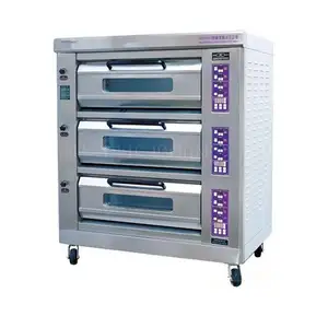 3 Layers and 6 trays electric pizza oven