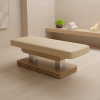 Table de Massage Électrique Ajustable DHF en Bois, Chaise Faciale pour Traitements de Spa et Salon, pour Salon ou Chambre à Coucher