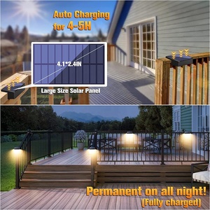 Lámpara Solar de Jardín IP65 con ABS para Colgar <span class=keywords><strong>en</strong></span> la Pared Exterior, Adecuada para Impermeabilizar Cercas, <span class=keywords><strong>Escaleras</strong></span> y Terrazas - Product Image 3