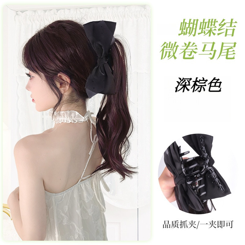 กิ๊บหนีบผมสีดำ [สีน้ำตาลเข้ม]