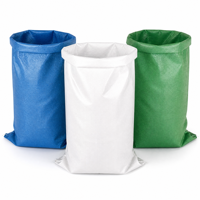 Sacs tissés en PP recyclables et économiques BS52g Silk Road 25Kg 40Kg 50Kg pour l'emballage du riz, des céréales, de la farine, des aliments pour animaux et des engrais, avec logo personnalisé