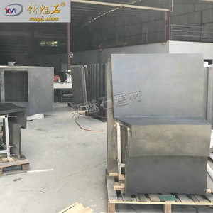 Nuevo Sofá Curvo de Hormigón GRC Magic Stone para Exteriores, Asientos Prefabricados para Patio - Product Image 5