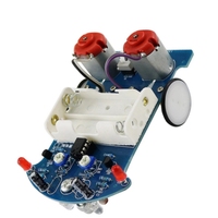 Kit de robot de voiture intelligent de suivi de ligne OKYN-G5247, kit de pratique de soudage DIY pour l'éducation STEM et l'apprentissage de l'électronique