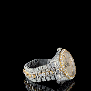 Reloj de Diamantes Moissanite Elegante, de Buena Calidad, Estilo Hip Hop Urbano, Disponible para Compras al por Mayor desde India - Product Image 5