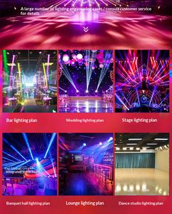 Barra de Luces Móviles LED RGBW de Alta Rotación, Foco Lineal de 6 Cabezas con Movimiento de Ángulo Amplio y Efectos de Persecución - Product Image 6