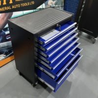 GTYPRO Ensemble d'outils à main pour réparation mécanique Armoire à roulettes à 7 tiroirs pour réparation automobile Armoire à outils pour garage