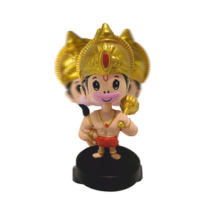 Statuette Hanuman Ji Bobblehead en résine pour tableau de bord, décoration spirituelle pour voiture, statue décorative hindoue pour la maison et le bureau - Product Image 6