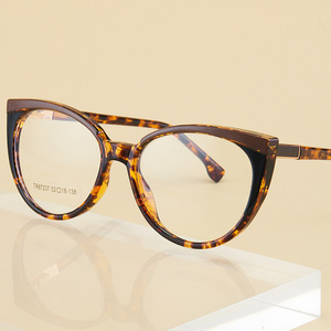 Montures de lunettes œil-de-chat Tr87237 anti-lumière bleue, monture complète, lunettes de mode pour femmes 52 18 138 - Product Image 1