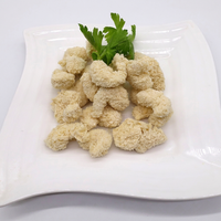 Snack de Camarones Congelados Gold Object, Camarones Crujientes Empanizados, Camarones Tipo Palomitas, Aperitivo de Mariscos Certificado BRC Halal para Catering y Hogar