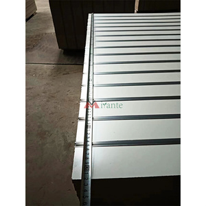 Panneaux en aluminium MDF rainurés rainurés de style industriel moderne Panneaux de fibres de bois Mur de latte décoratif Mur de latte pour l'affichage de magasin de meubles - Product Image 5