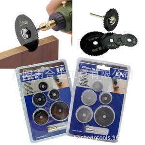 Juego de 6 hojas de sierra redondas HSS para amoladora eléctrica, corte de madera y metal, 125 mm, borde continuo, multiusos - Product Image 1