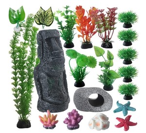 Plantes artificielles pour aquarium, roche de grotte, accessoires d'aquarium, plante en plastique artificielle de bonne qualité, grande plante pour aquarium - Product Image 6