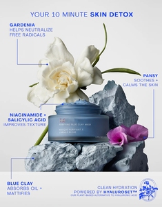 Maschera di fango di argilla blu lancia OEM ODM Vegan esfoliante organica calmante ridurre il rossore purificante argilla maschera facciale - Product Image 2