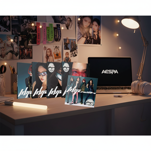 AESPA K-Pop 5ème mini album 'Whiplash [SPEED Ver.]'Cartes photo populaires pour affiche pliée pour publication électronique de cadeaux - Product Image 3
