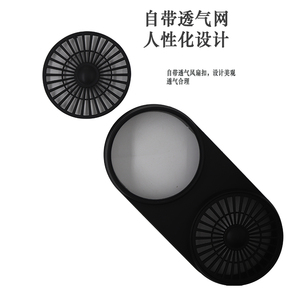 Nouveau modèle 100x210 Cache-câble ovale en plastique respirant avec trous de ventilation plats pour gaine de câbles d'armoire - Product Image 4