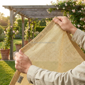 Voiles d'ombrage rectangulaires tissées en HDPE haute densité, 90 % anti-UV, prix usine, <span class=keywords><strong>pour</strong></span> jardin, balcon, cour arrière, <span class=keywords><strong>filet</strong></span> pare-<span class=keywords><strong>vent</strong></span> - Product Image 4