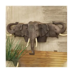 Modern Home decor wall art sculpture resin animal elephant head statue sculpture prices for sale