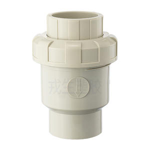 Vanne de contrôle à bille PPH pour équipages, raccords de tuyauterie d'eau en plastique 25/32 mm, structure à une seule palette, type traversant - Product Image 1