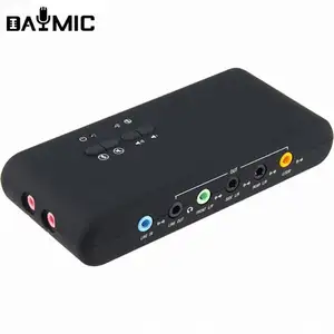 7.1 Sound Box Card Usb 2.0 Audio Interface Professional Music Device 8 Channel Output